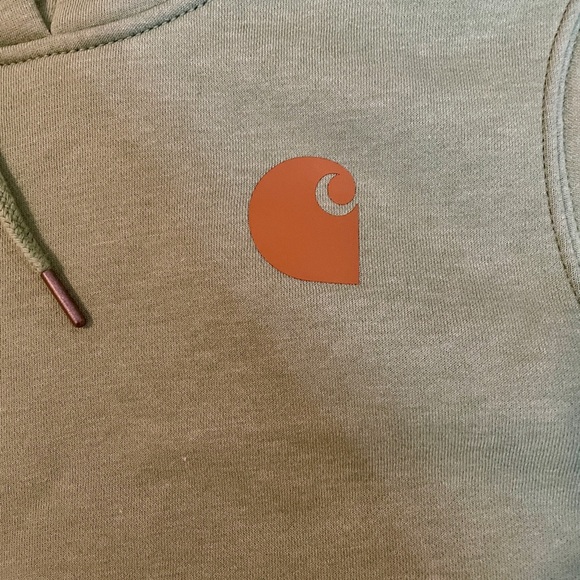 Carhartt Women’s Hoodie Light Green Medium - Picture 6 of 6